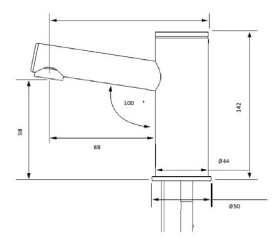 THOMAS DUDLEY ELECTROFLO CONTEMPORARY CHROME TOUCH-FREE VANITY TOP/BASIN WATER SAVING MAINS POWERED ELECTRONIC TAP, 323681 THOMAS DUDLEY ELECTROFLO CONTEMPORARY CHROME TOUCH-FREE VANITY TOP/BASIN WATER SAVING MAINS POWERED ELECTRONIC TAP, 323681